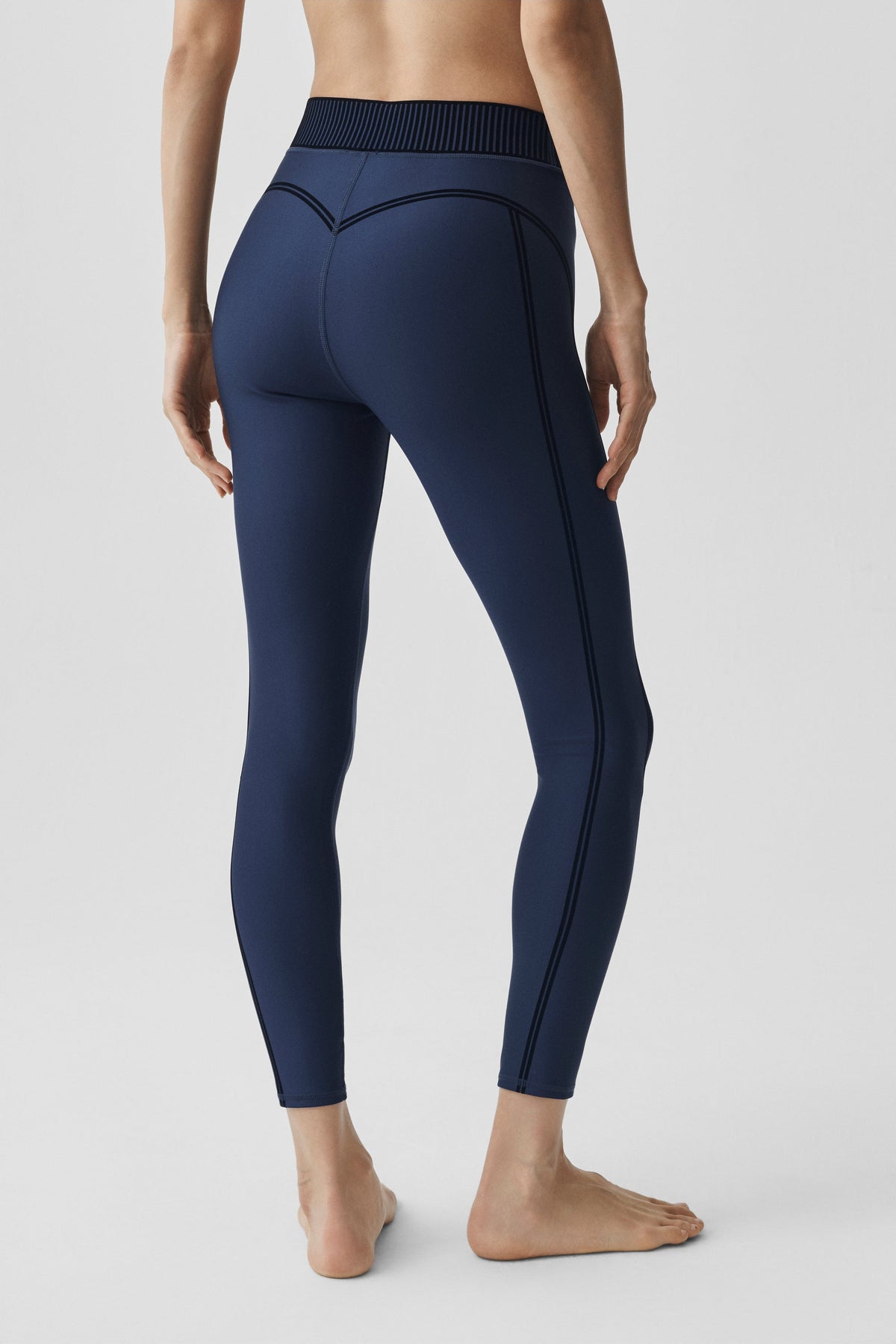 Legging 7/8 taille haute Airlift Line Up - Bleu marine