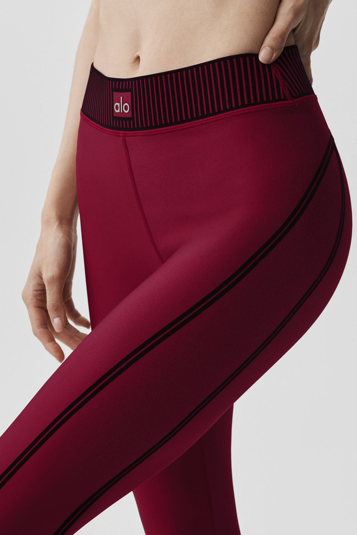 Legging 7/8 taille haute Airlift Line Up - Rouge romance d’été