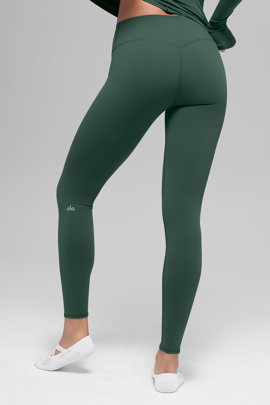 Legging taille haute Airbrush Winter Warm Nocturne - Vert trèfle