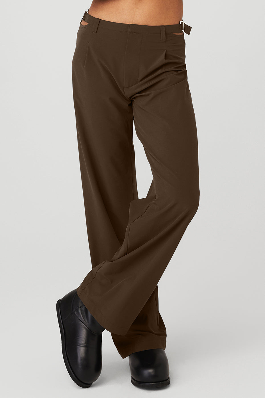 Pantalon taille mi-haute Showdown - Espresso