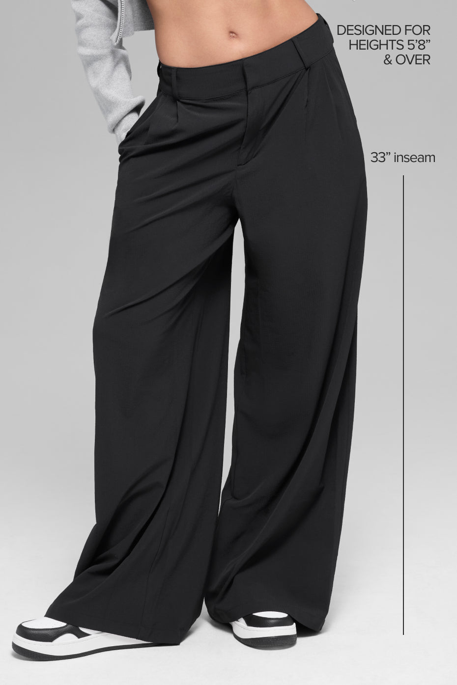 Pantalon taille haute Dreamscape (long) - Noir