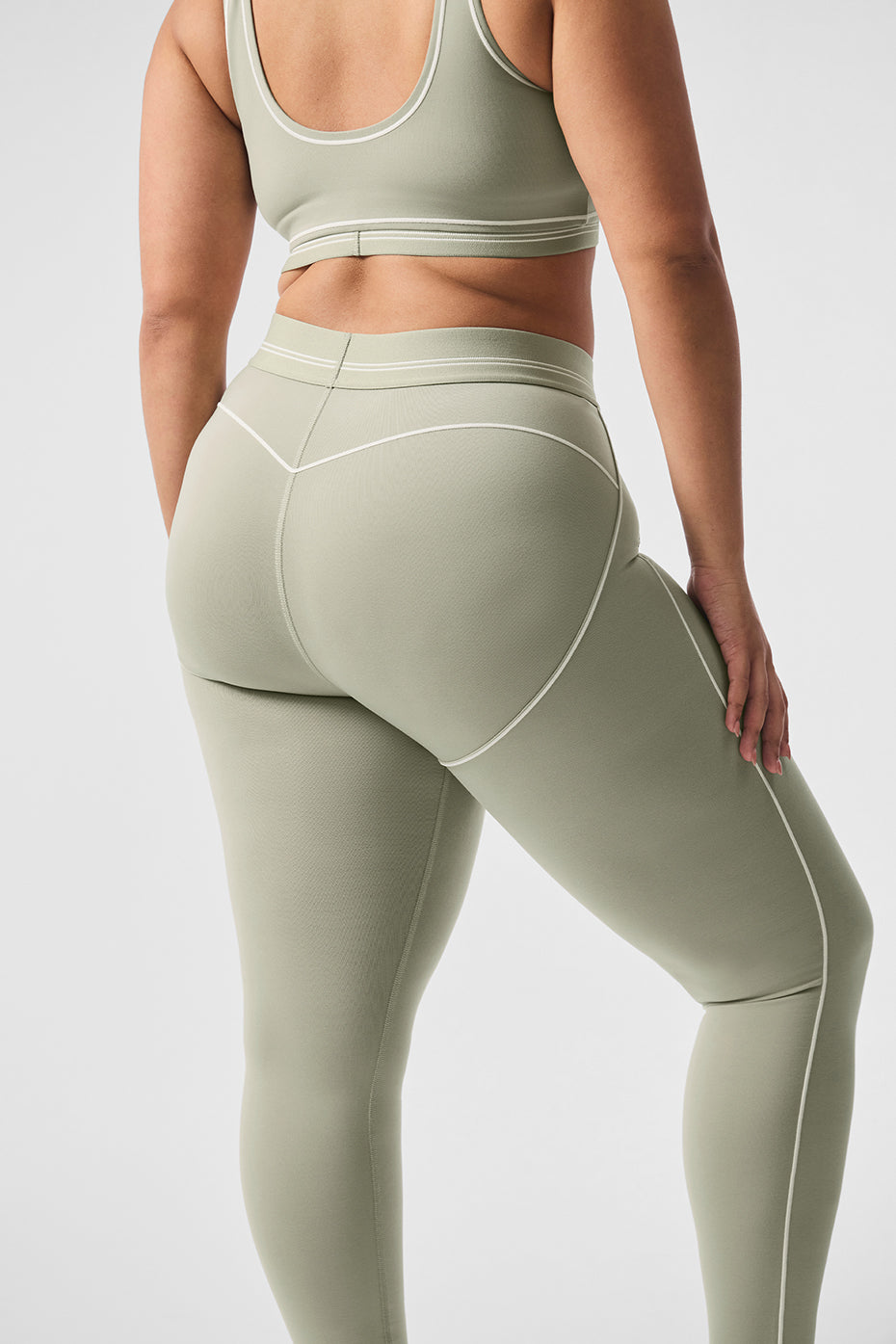 Legging taille haute Airbrush Heart Throb - Calcaire/Blanc