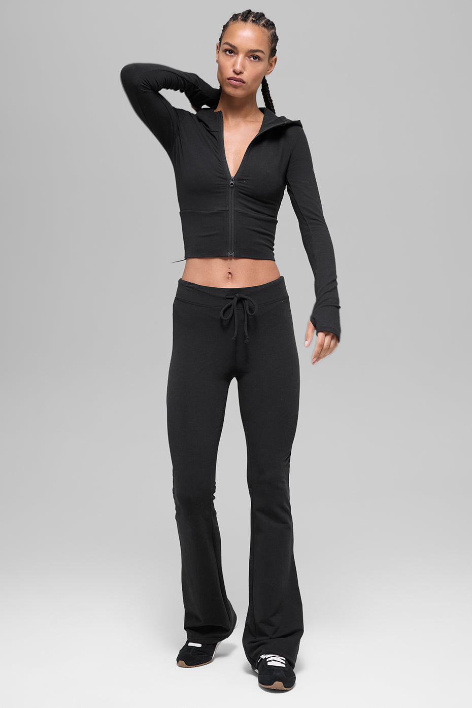 Pantalon de jogging Sway à coupe évasée - Noir