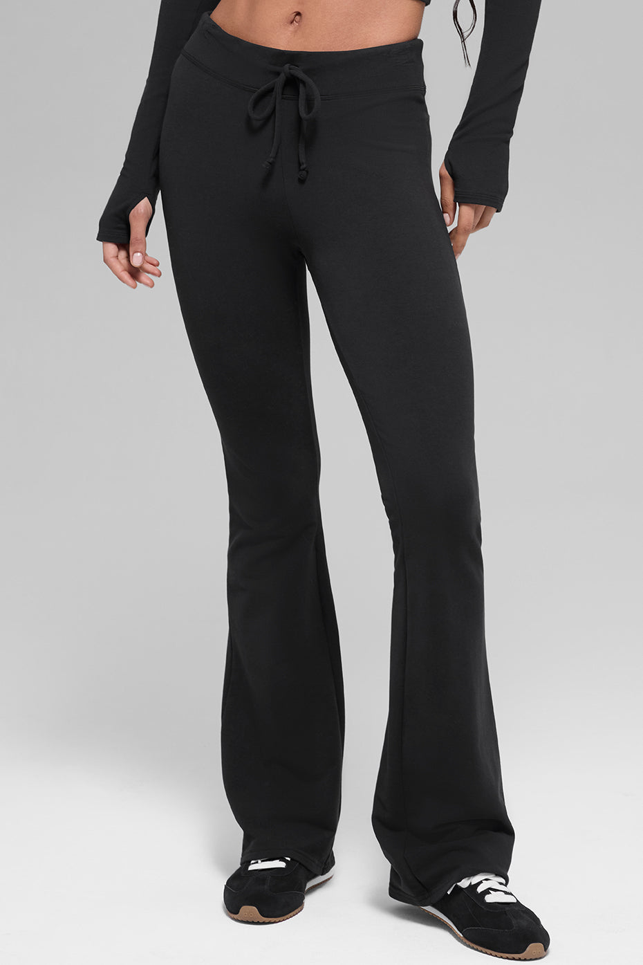 Pantalon de jogging Sway à coupe évasée - Noir