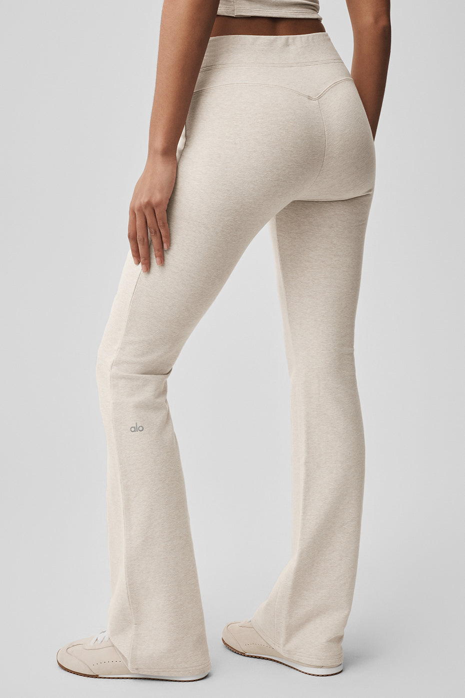 Pantalon de jogging Sway à coupe évasée - Flocons d’avoine chiné