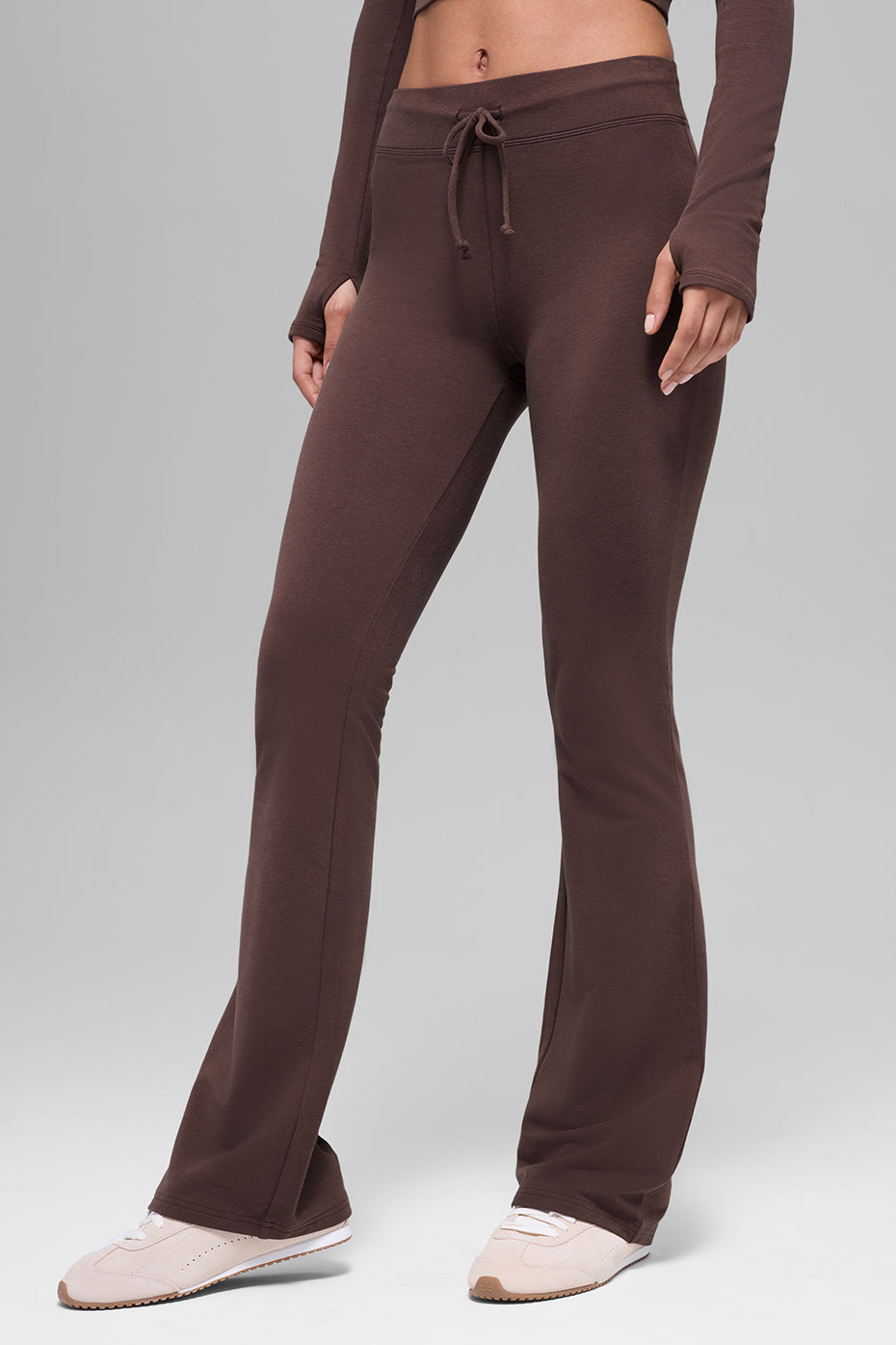 Pantalon de jogging Sway à coupe évasée - Brun pierre