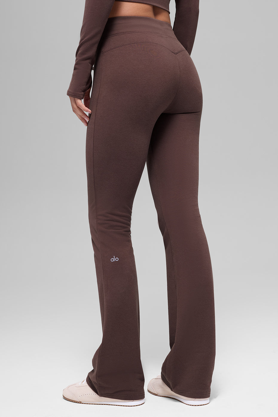 Pantalon de jogging Sway à coupe évasée - Brun pierre