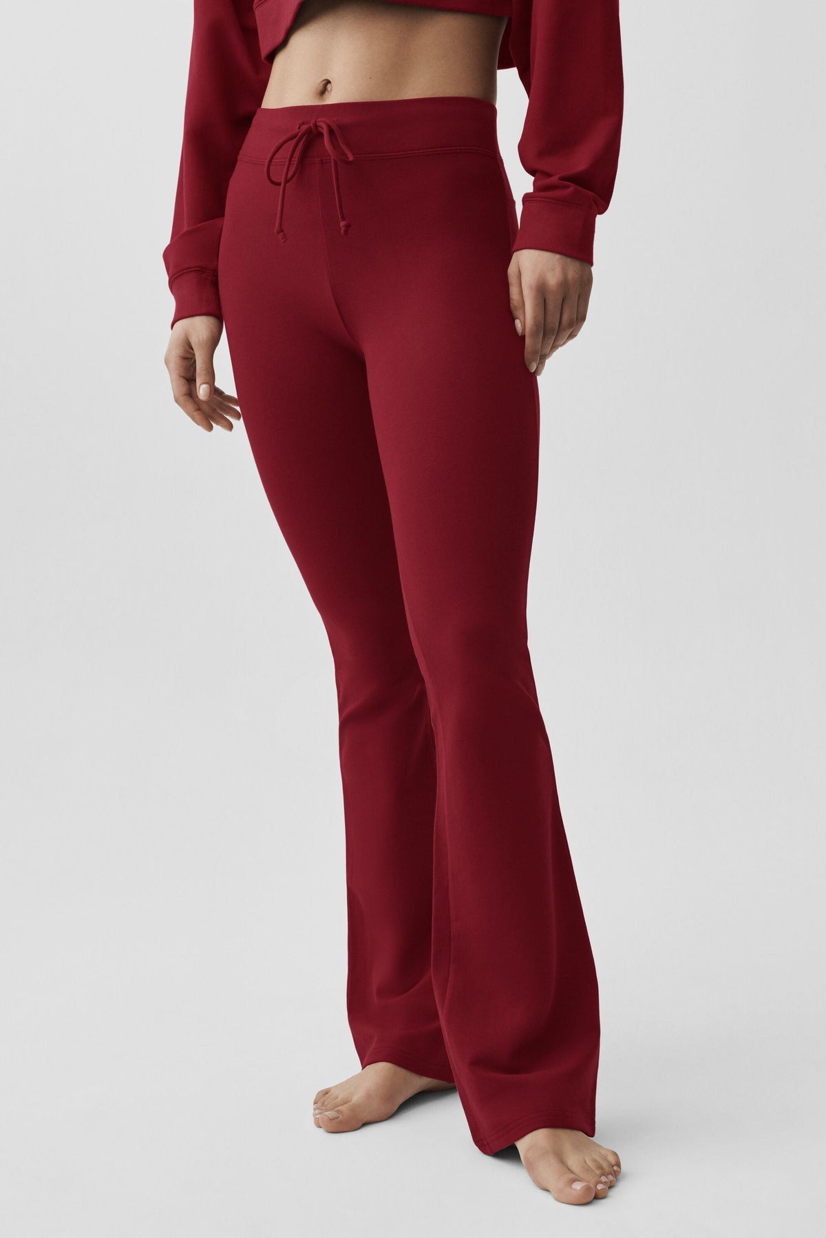 Pantalon de jogging Sway à coupe évasée - Rouge romance d’été