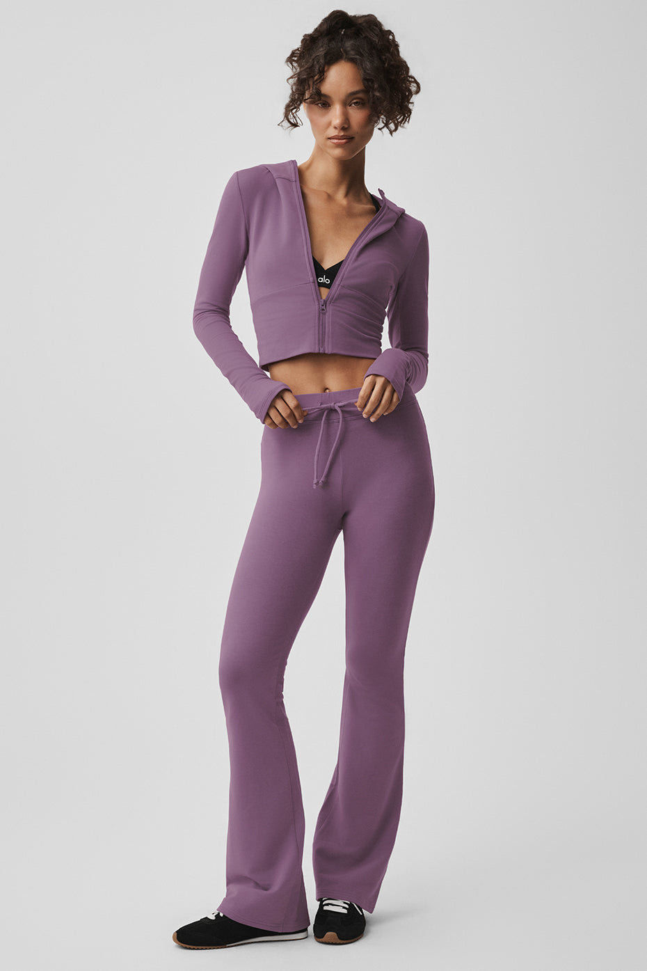 Pantalon de jogging Sway à coupe évasée - Baiser de prune