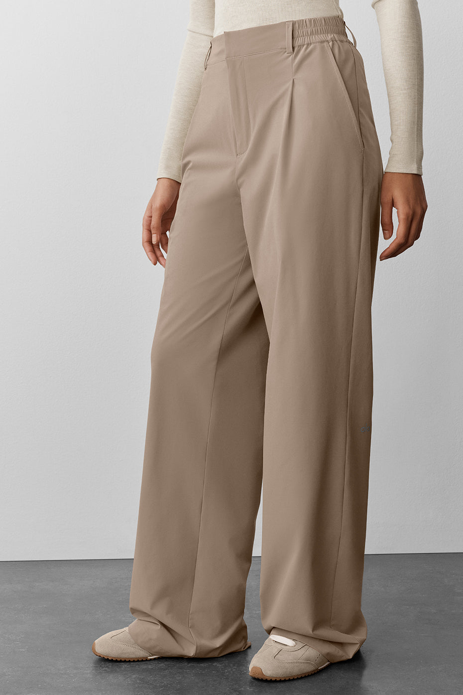 Pantalon taille haute Pursuit (long) - Gravier