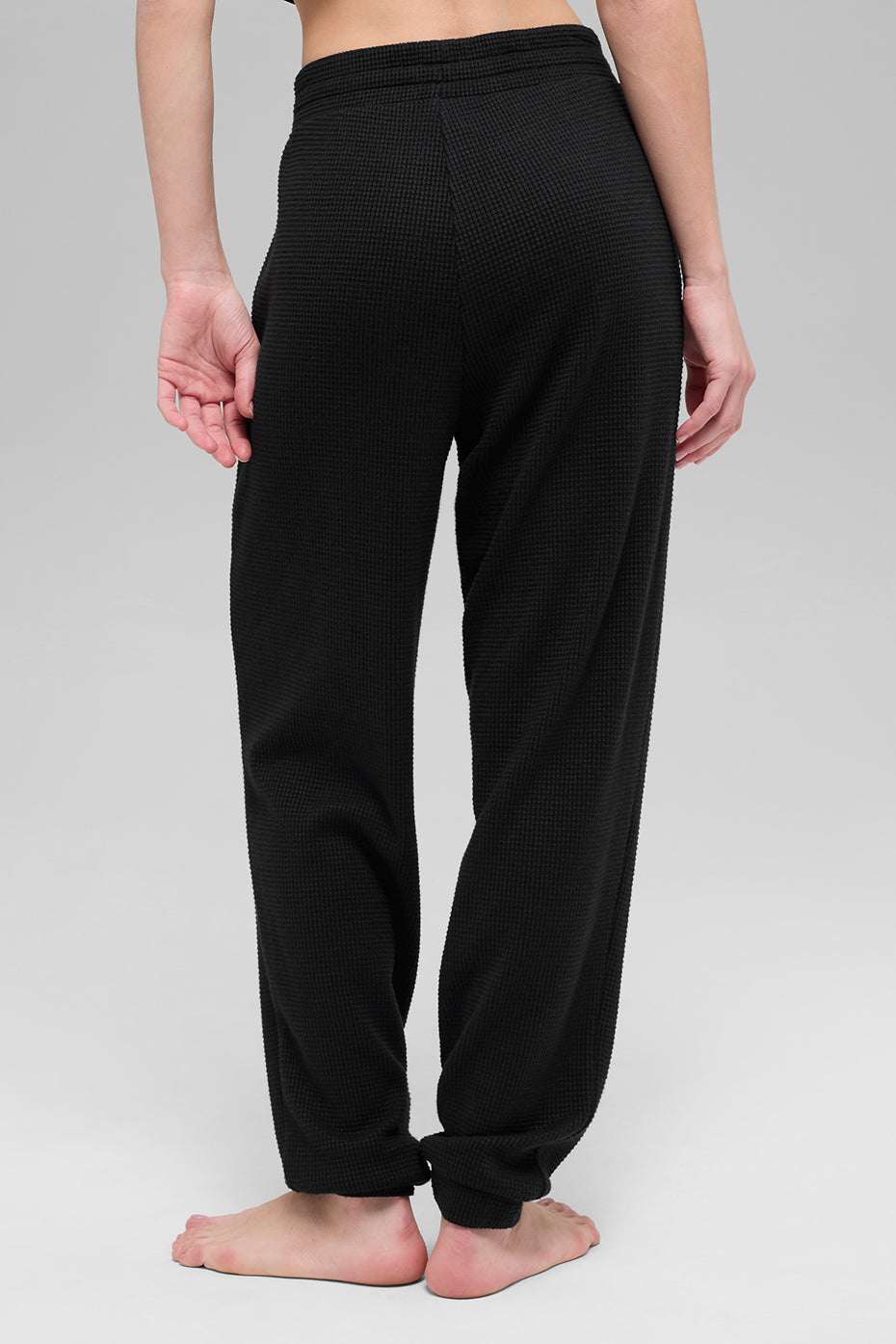 Pantalon de jogging Weekend Escape en maille gaufrée - Noir