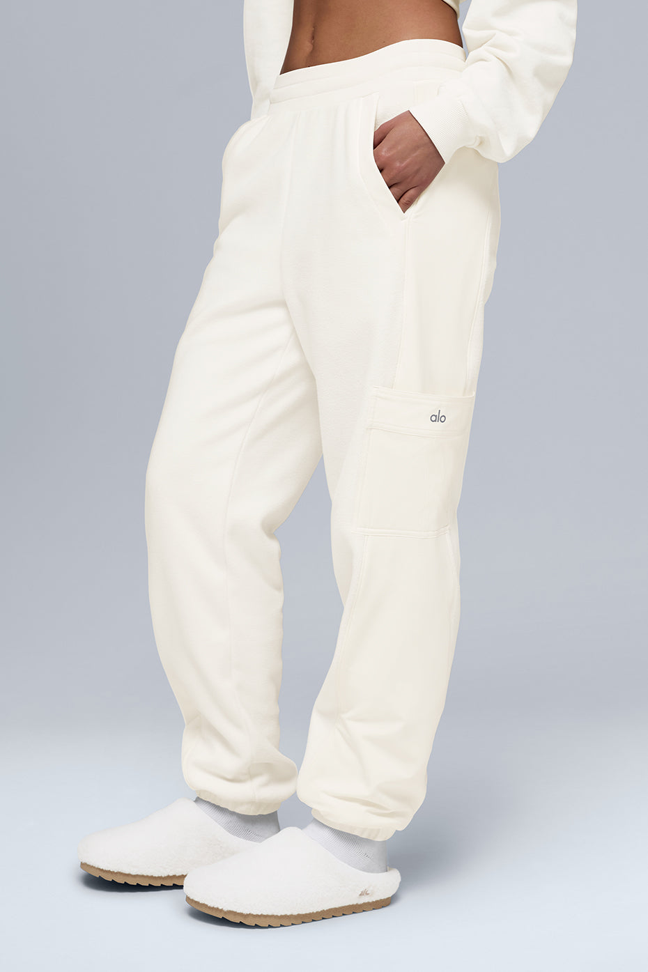 Pantalon Wintry Mix en polaire - Ivoire