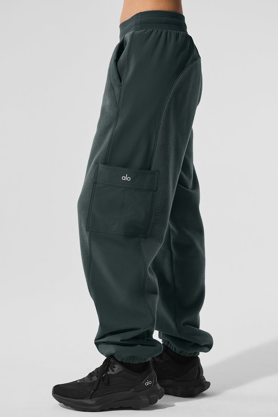 Pantalon Wintry Mix en polaire - Vert charbon