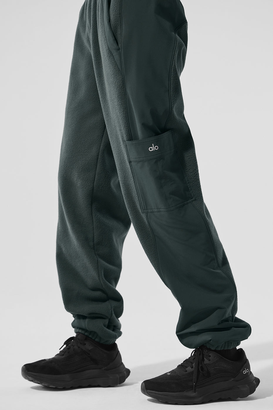 Pantalon Wintry Mix en polaire - Vert charbon