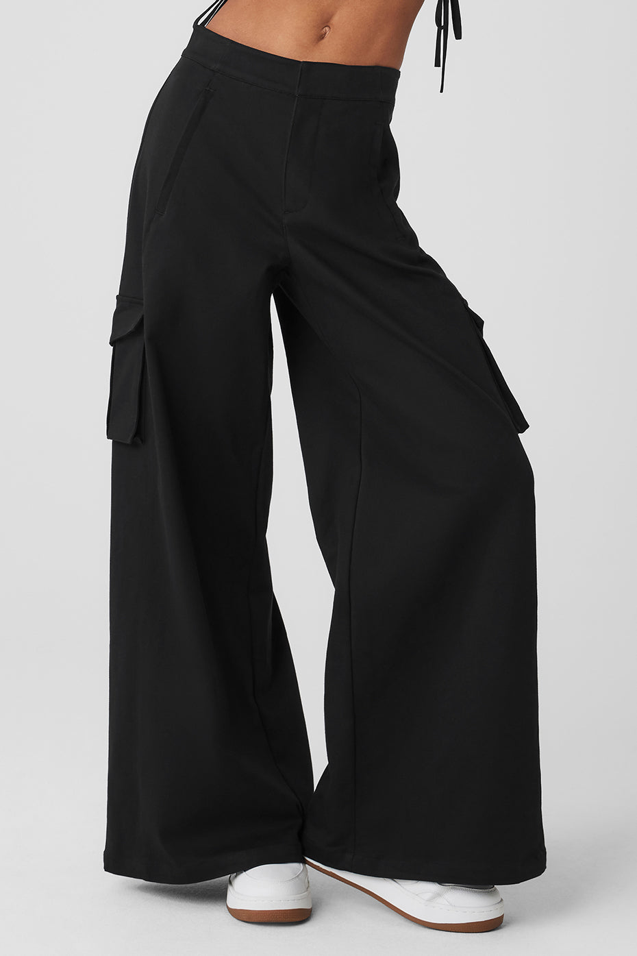 Pantalon cargo large Show Off (long) - Noir