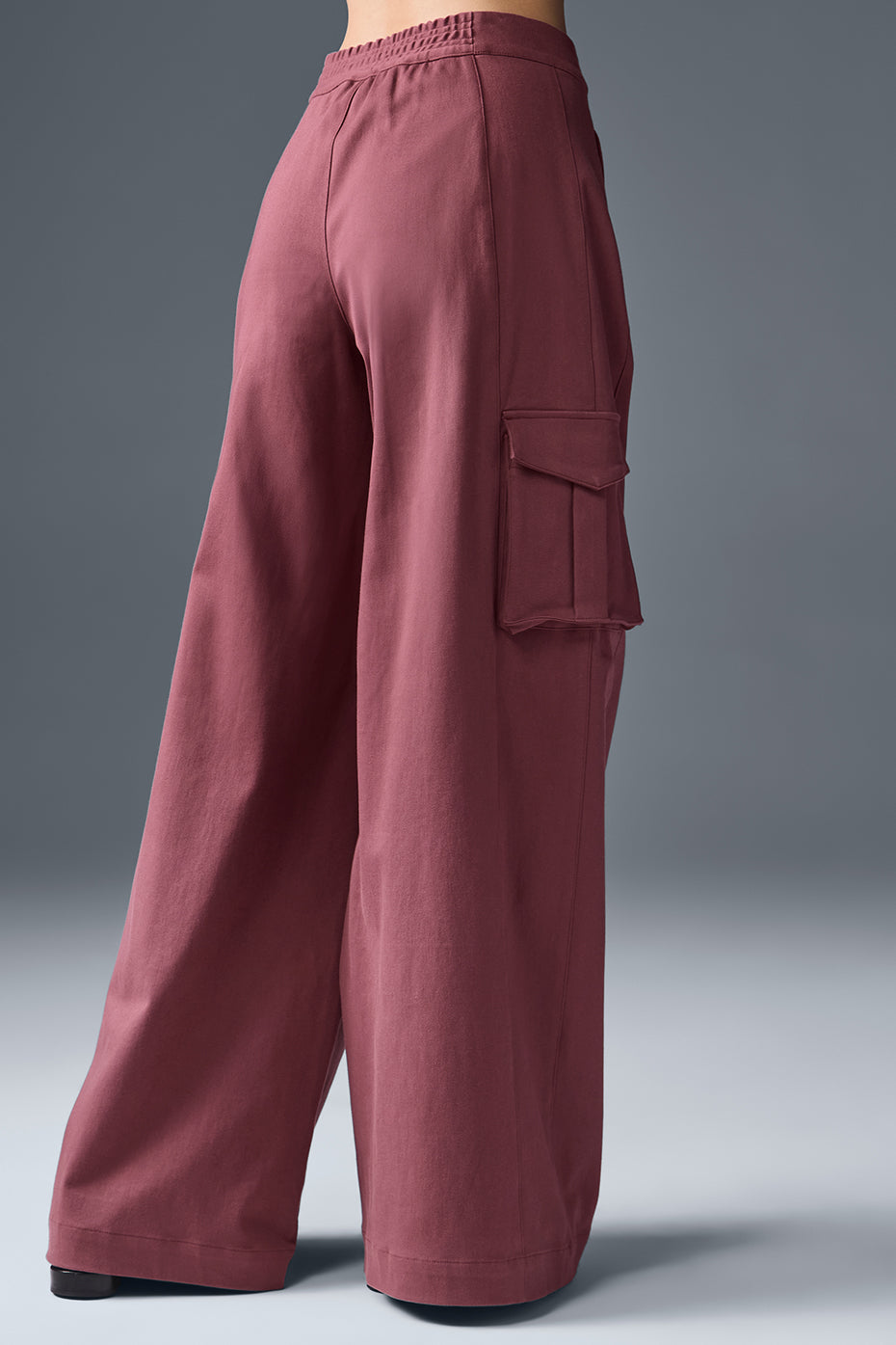 Pantalon cargo large Show Off (long) - Bordeaux truffe