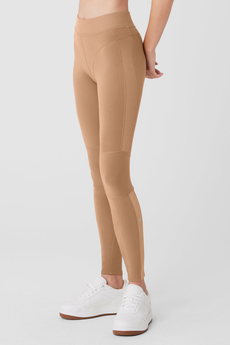 Legging taille haute Alosoft Head Start - Amande grillée