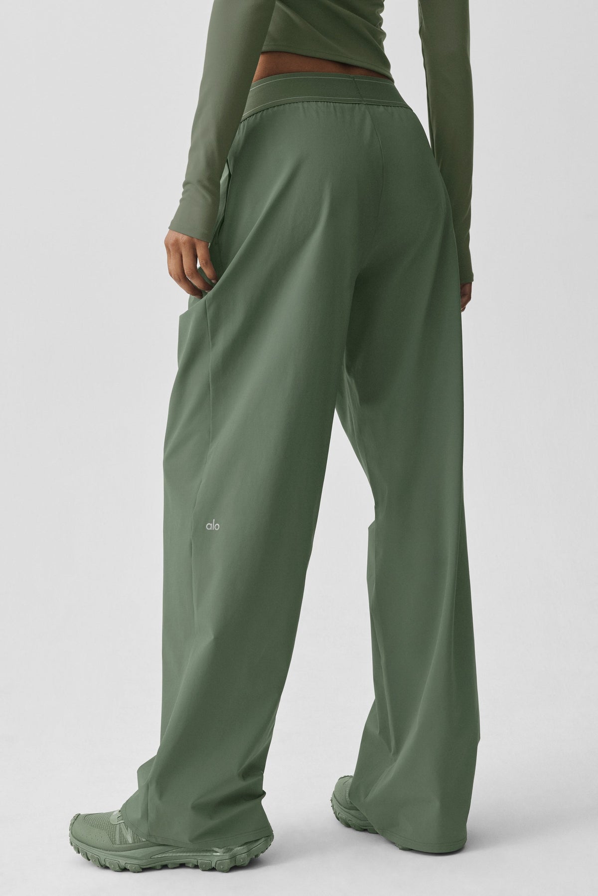 Pantalon Suit Up (court) - Vert bambou