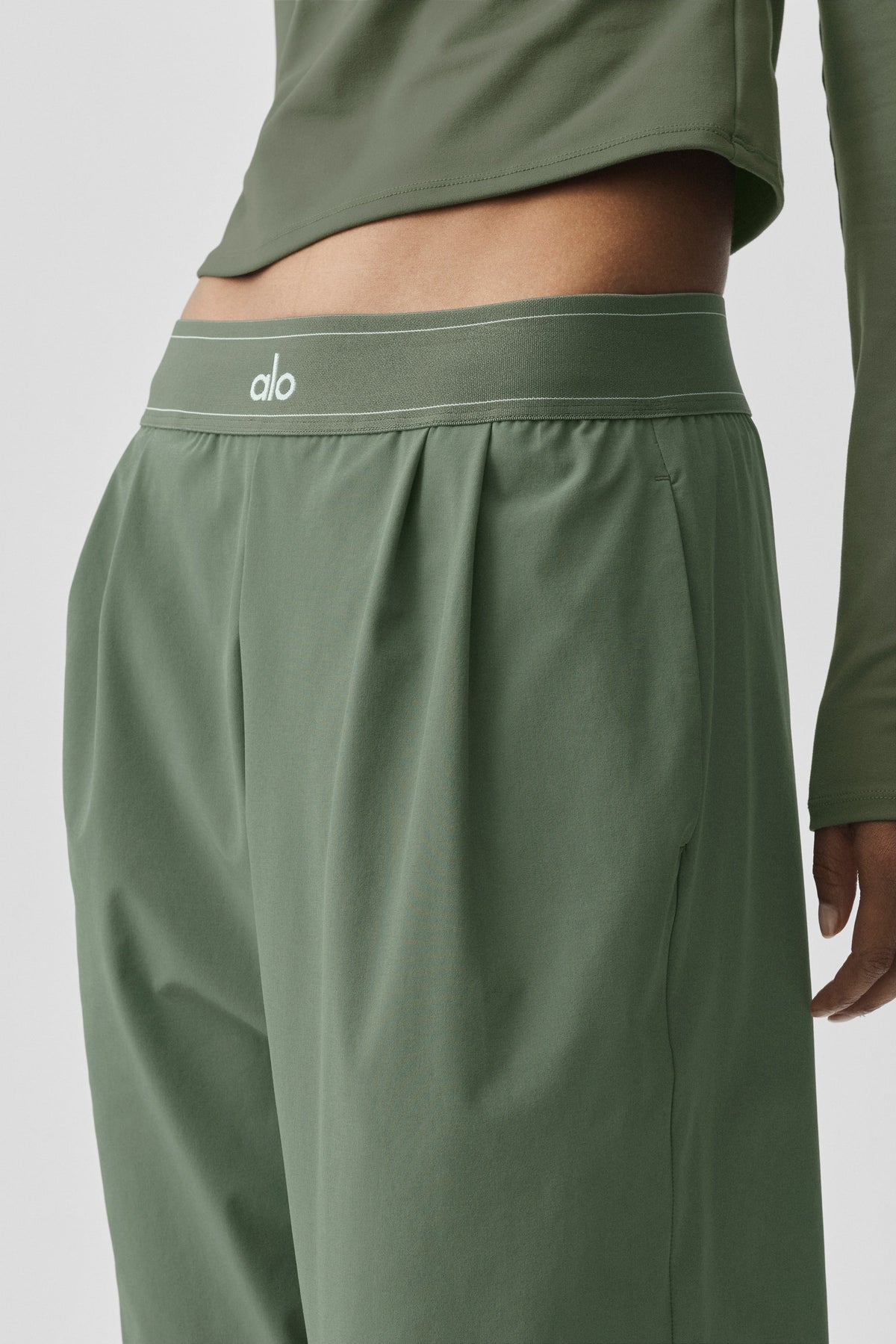 Pantalon Suit Up (court) - Vert bambou