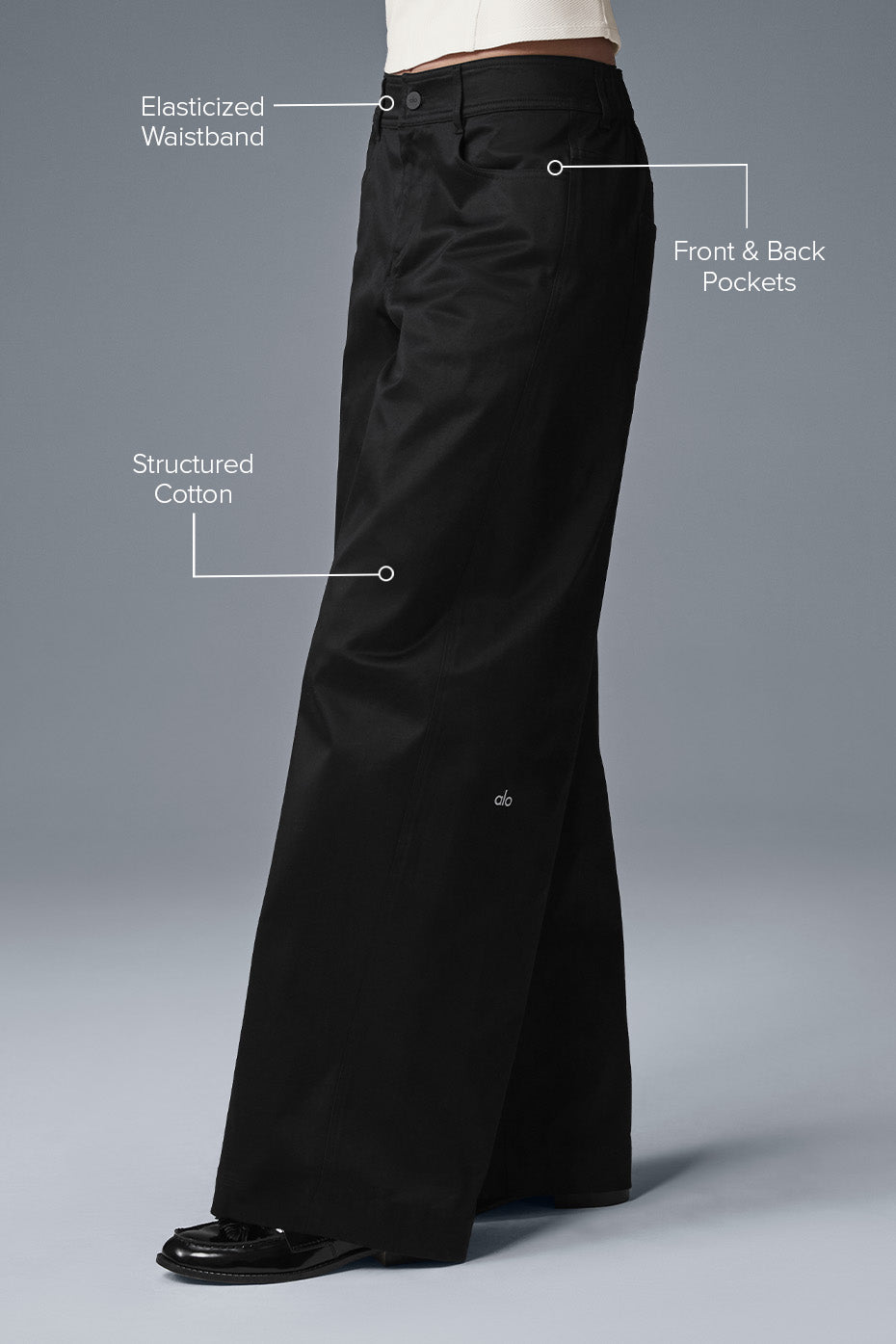 Pantalon large Wanderlust - Noir