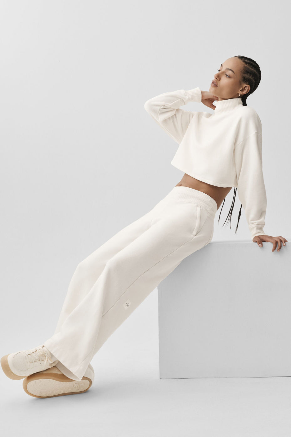 Pantalon de jogging large Serenity - Ivoire
