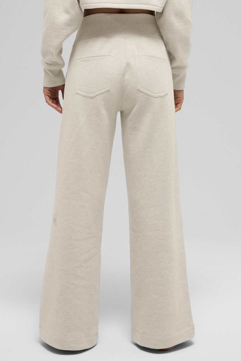 Pantalon de jogging large Serenity - Flocons d’avoine chiné