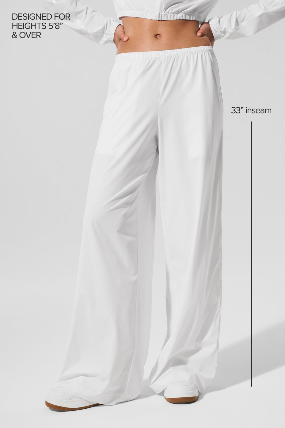 Pantalon large Breezy (long) - Blanc