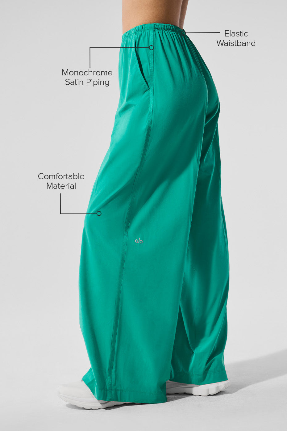 Pantalon large Breezy (long) - Vert épicéa
