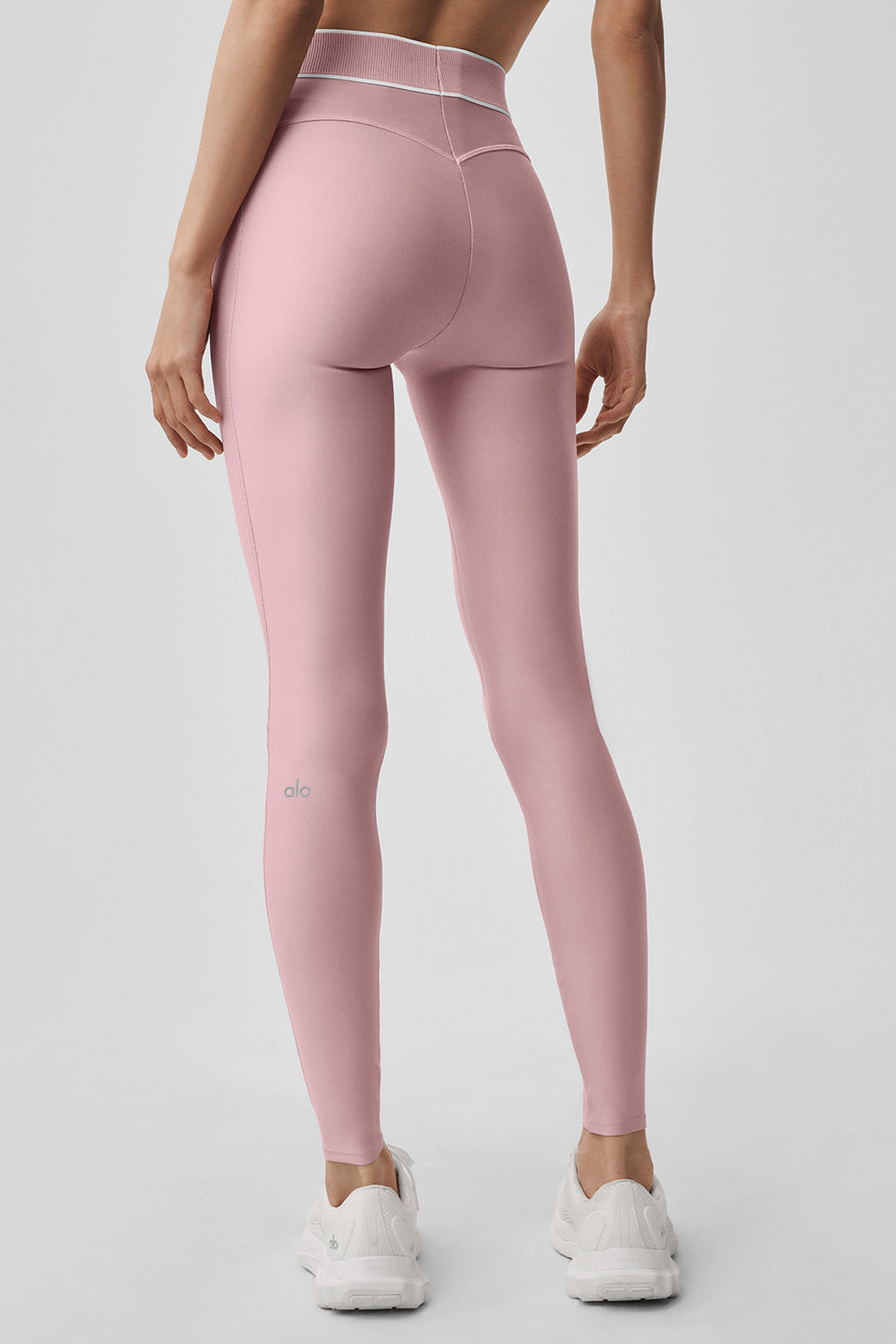 Legging taille haute Airlift Alignment - Rose vintage/Blanc