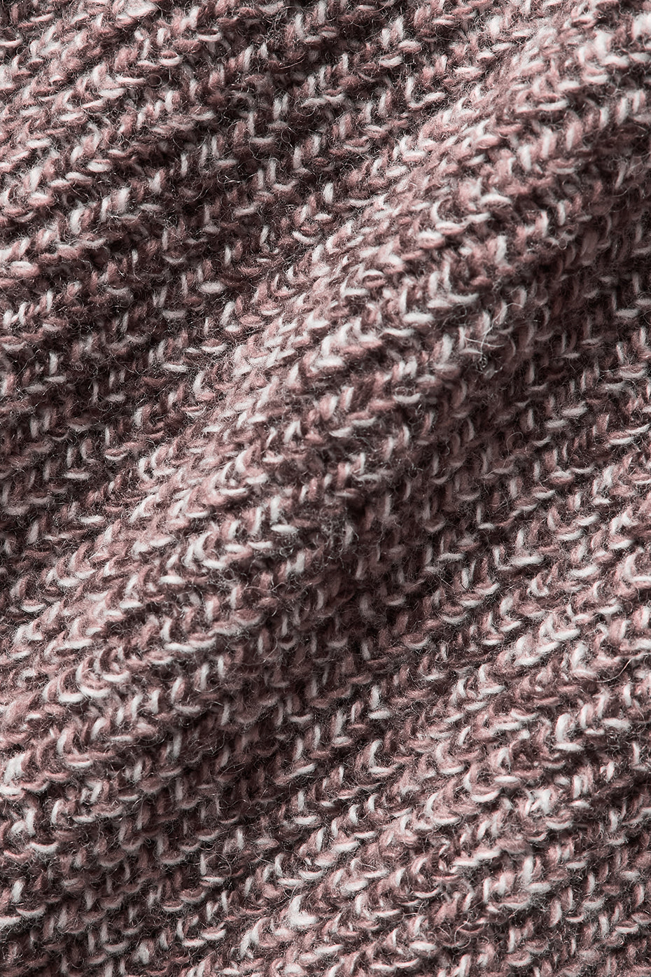 Pantalon en maille chinée - Champignon chiné