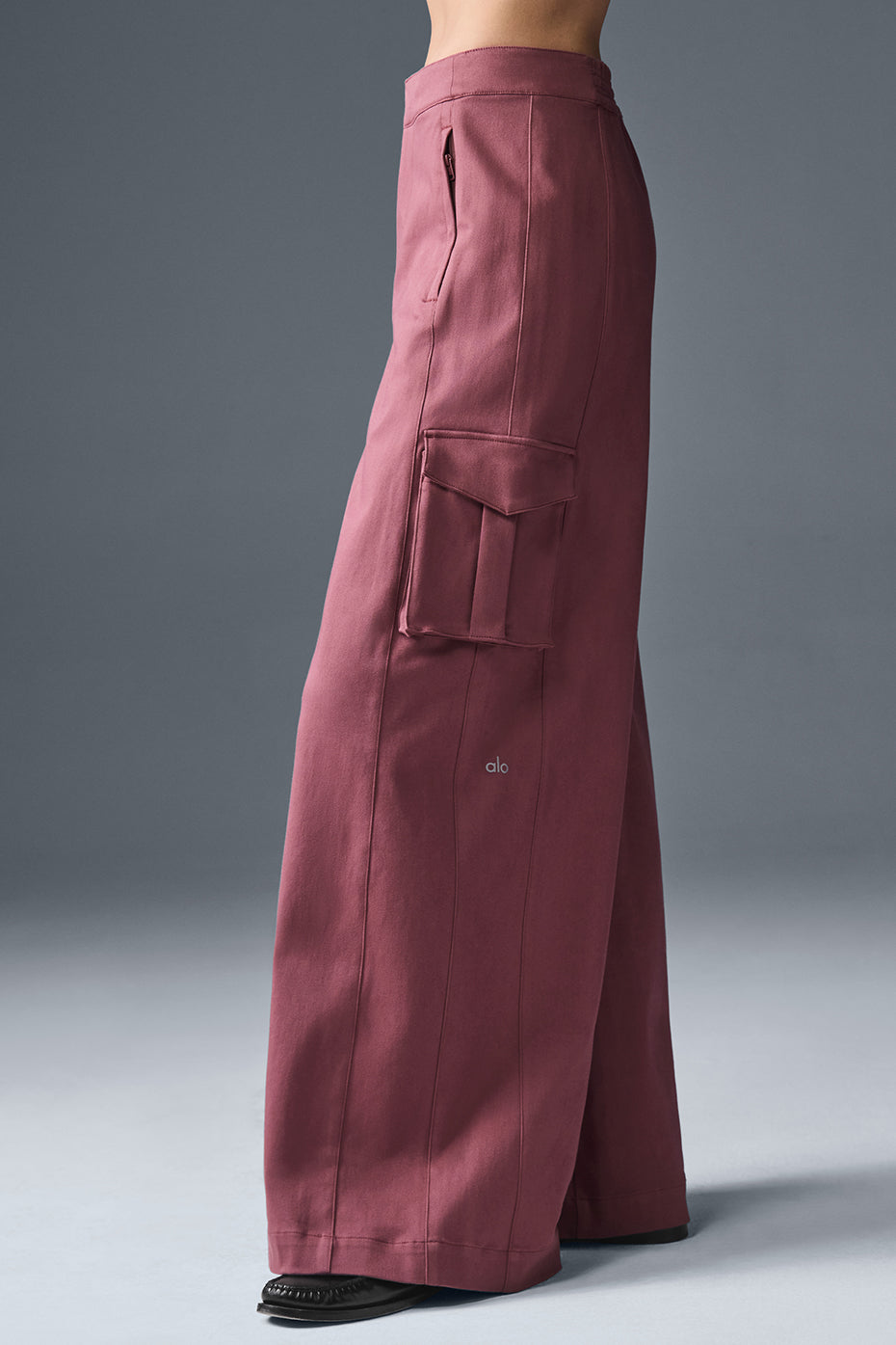 Pantalon cargo large Show Off (standard) - Bordeaux truffe