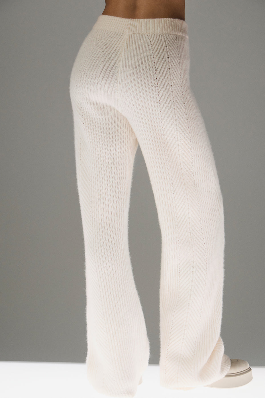 Pantalon large Winter Magic en cachemire - Ivoire
