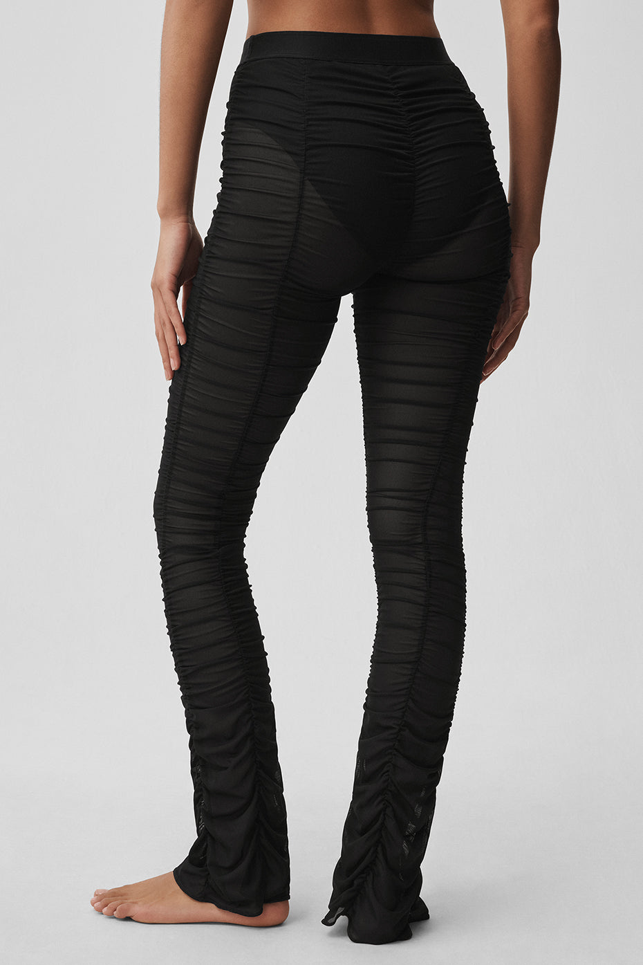 Legging taille haute Airlift Cherish en résille - Noir