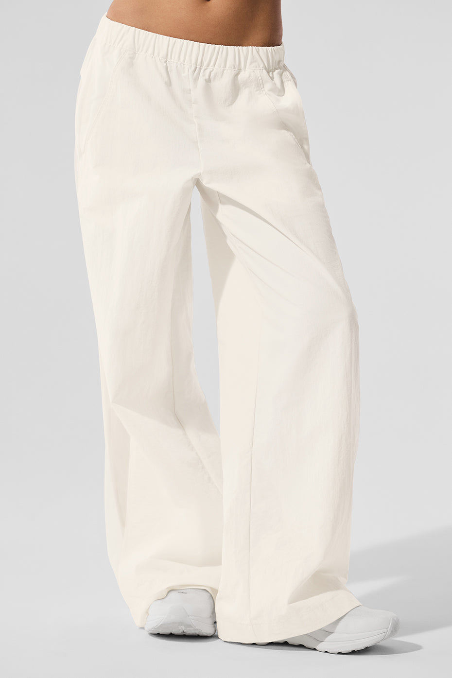 Pantalon de survêtement large taille haute Origin - Ivoire
