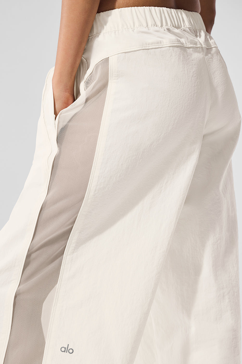 Pantalon de survêtement large taille haute Origin - Ivoire
