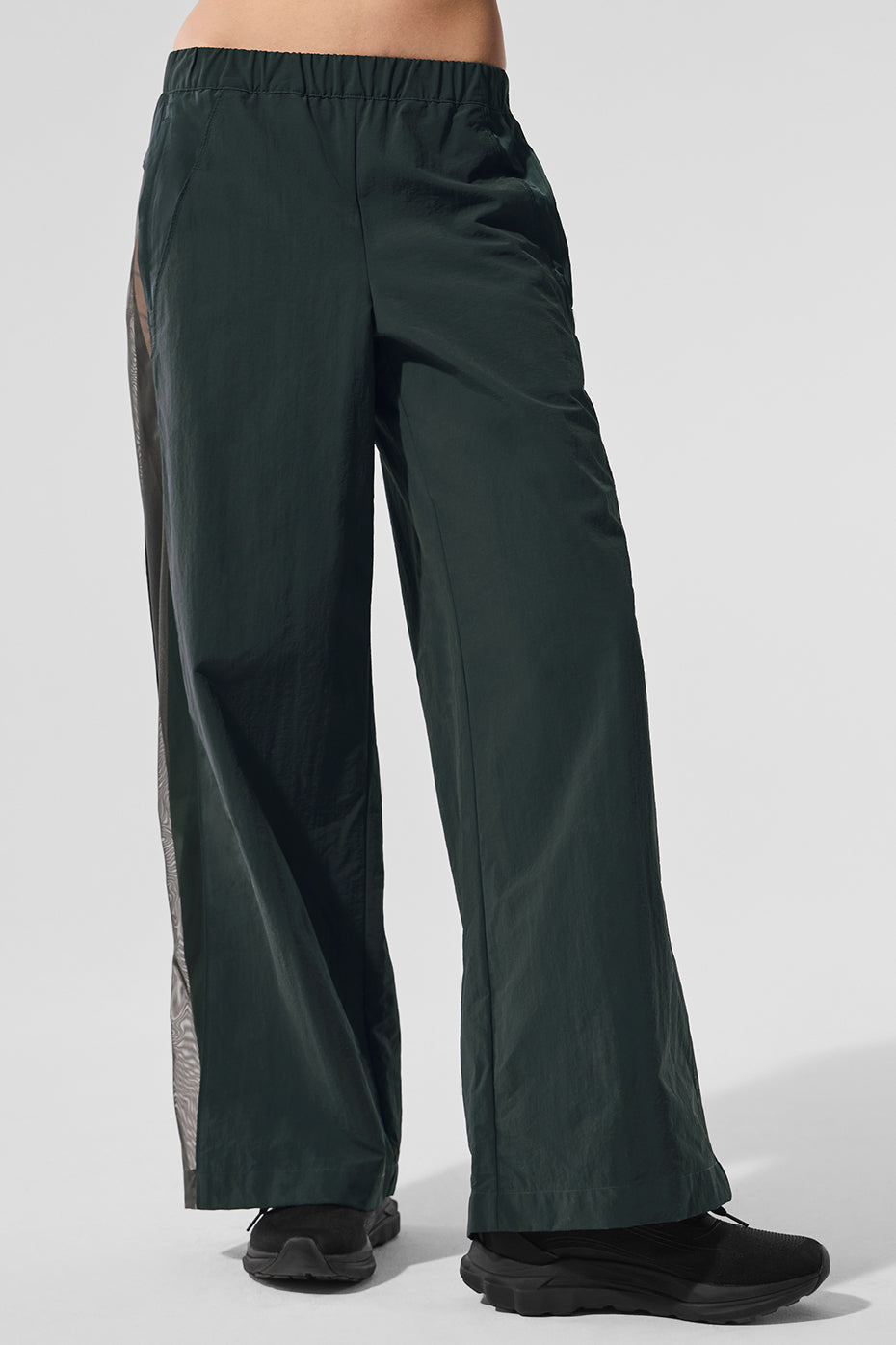 Pantalon de survêtement large taille haute Origin - Vert charbon