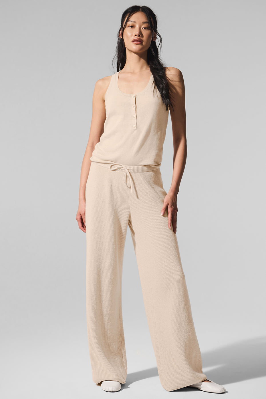 Pantalon Supernatural en maille - Macadamia