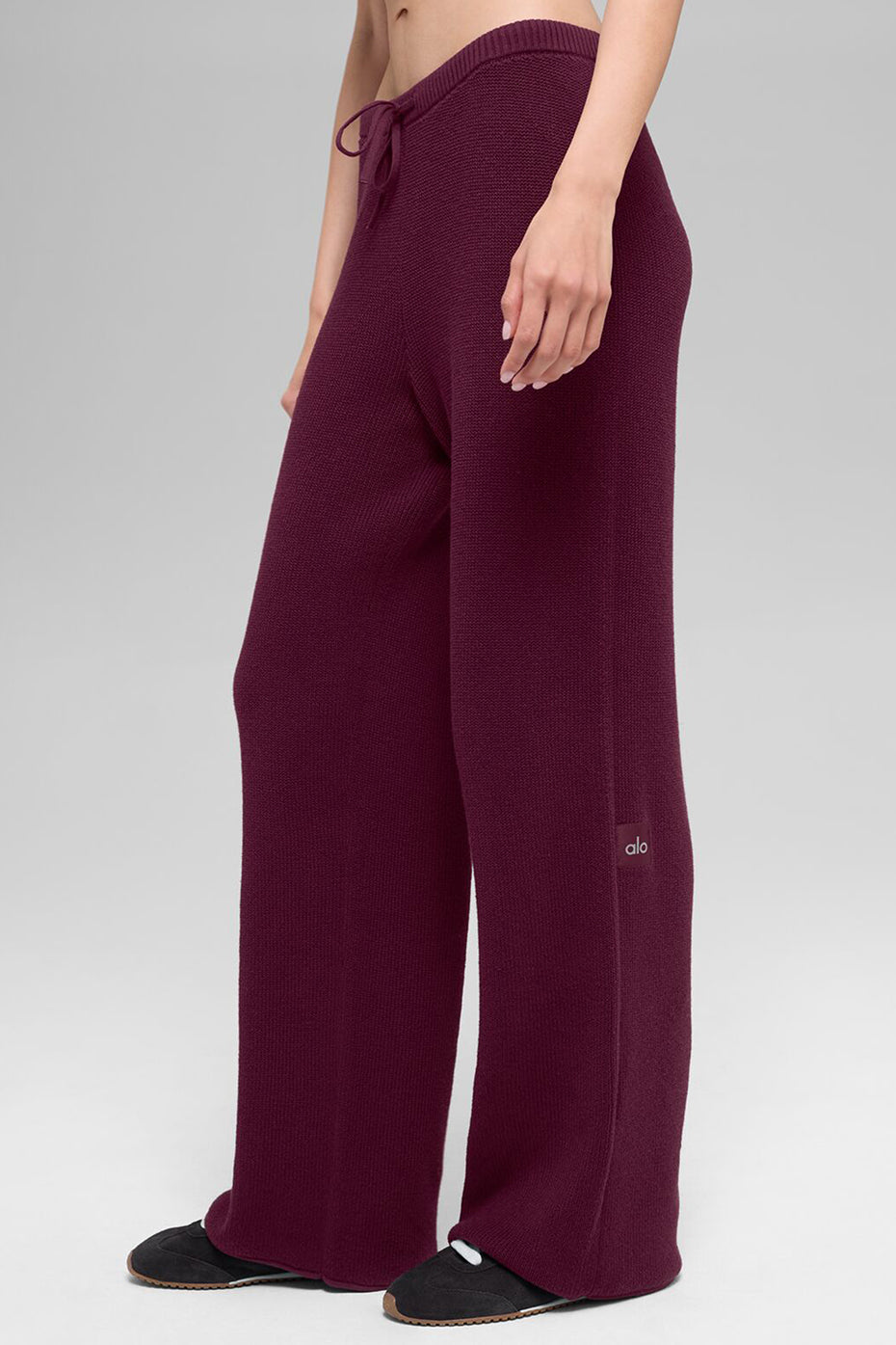 Pantalon Supernatural en maille - Bordeaux