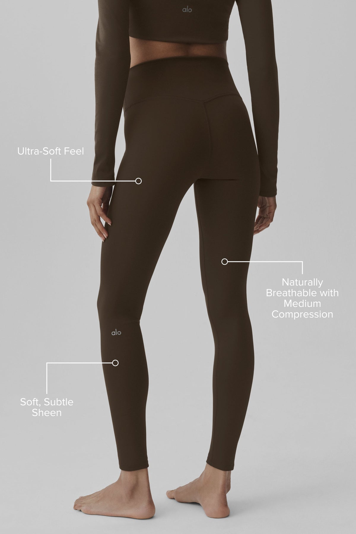 Legging taille haute ALO Softsculpt - Espresso