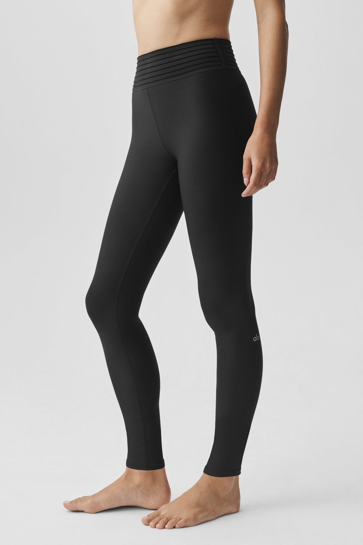 Legging 7/8 taille haute Airlift Lotus - Noir