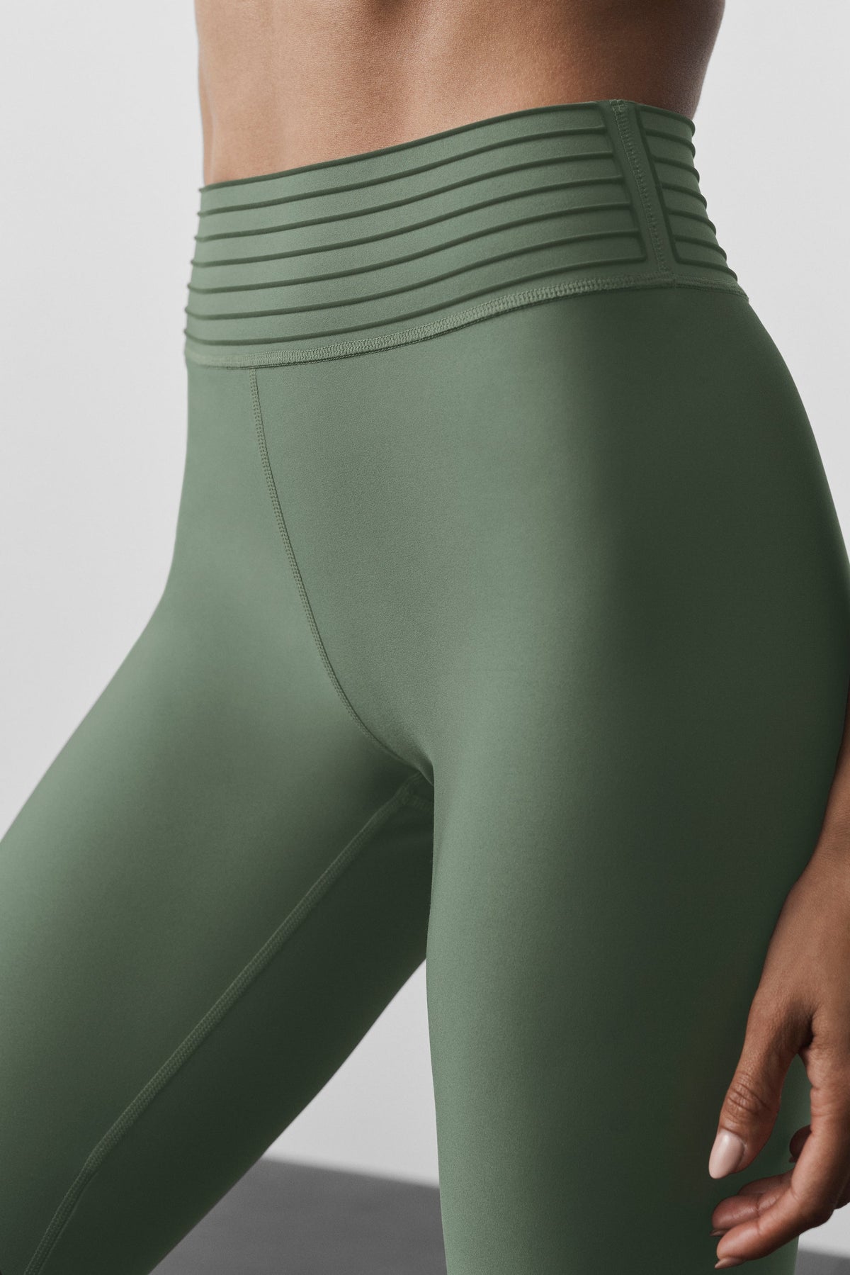Legging 7/8 taille haute Airlift Lotus - Vert bambou