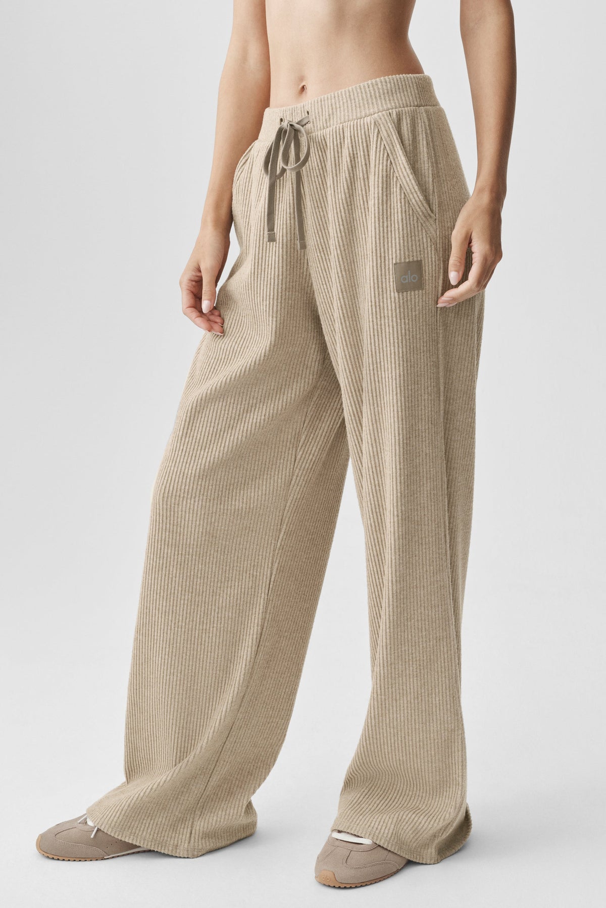 Pantalon large Muse - Gravier chiné