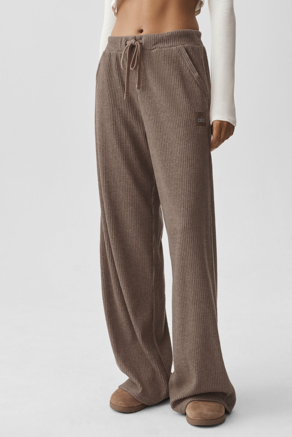 Pantalon large Muse - Brun Java chiné