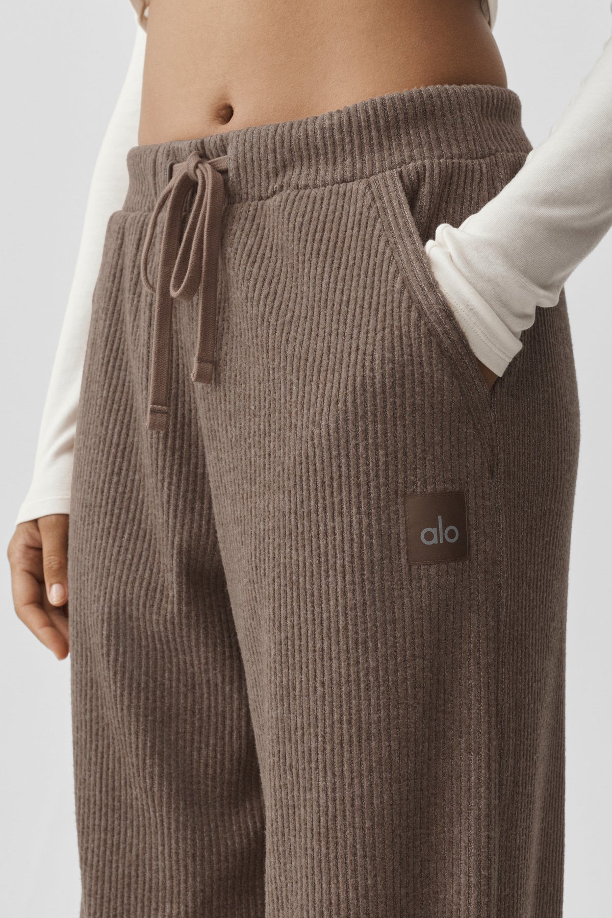 Pantalon large Muse - Brun Java chiné