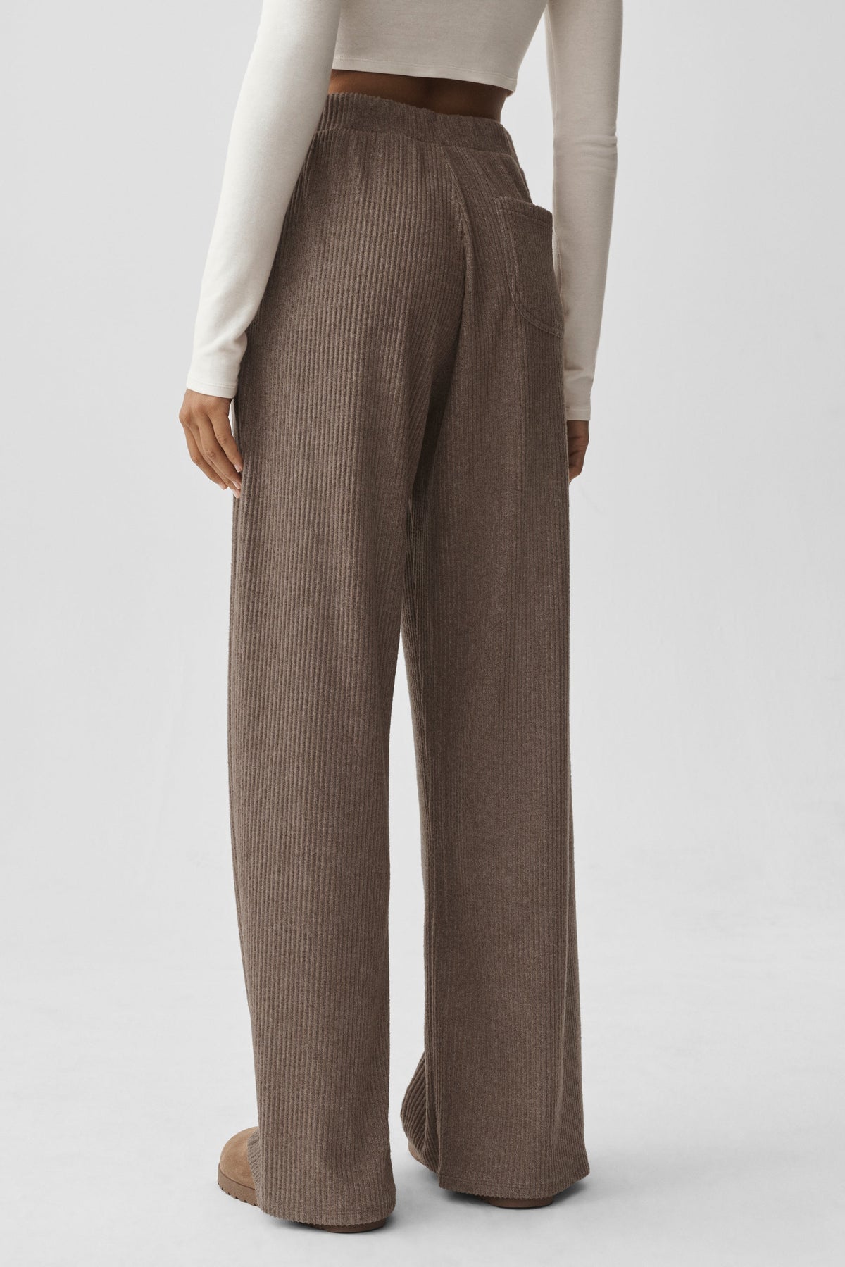 Pantalon large Muse - Brun Java chiné