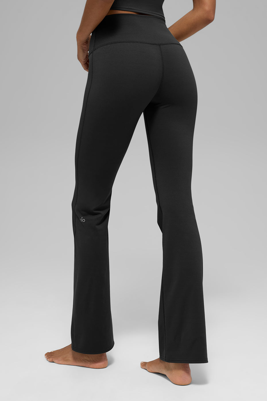 Legging taille haute à coupe évasée ALO Softsculpt (standard) - Noir