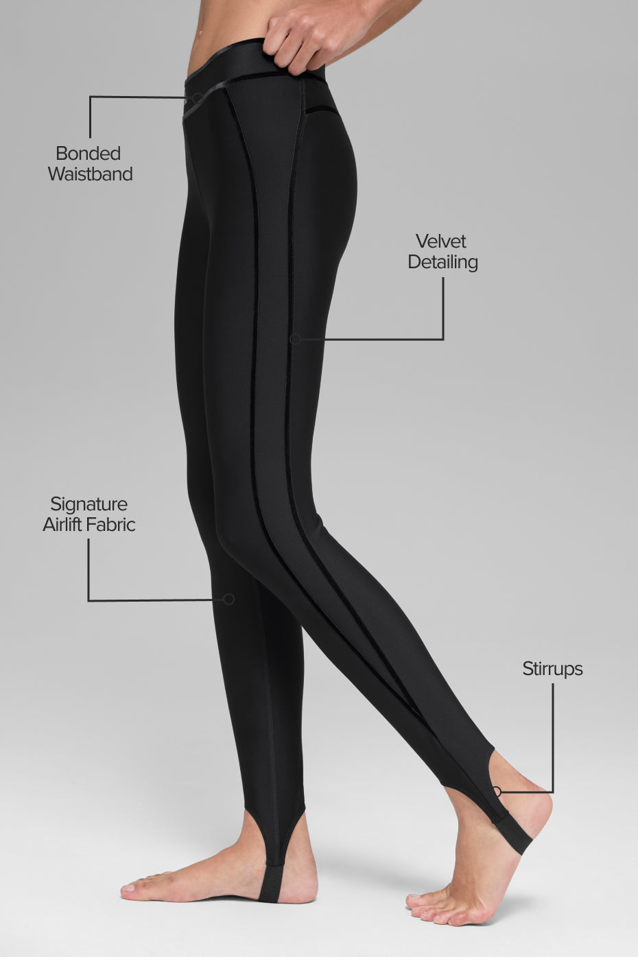Legging fuseau taille haute Airlift Love Language - Noir