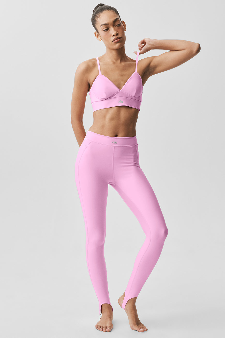 Legging fuseau taille haute Airlift Love Language - Rose cœur de bonbon