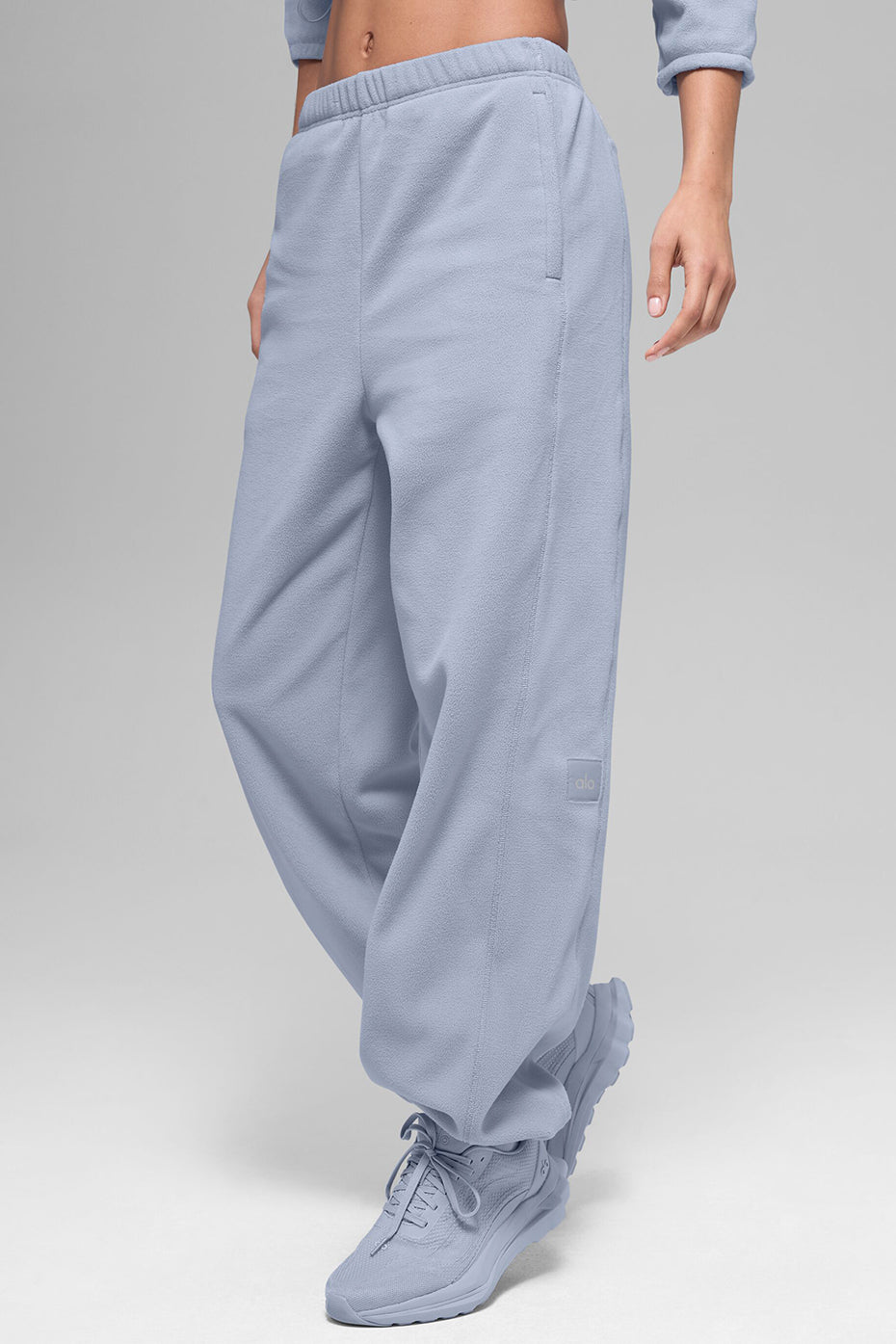 Pantalon de jogging taille haute Retreat en polaire - Givre d’hiver
