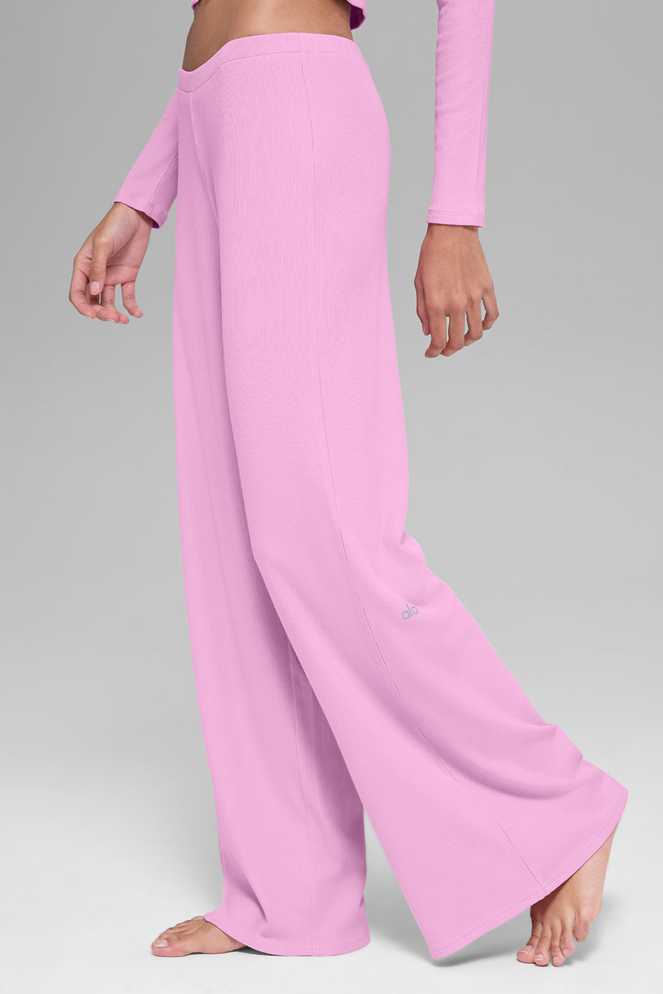 Pantalon droit taille mi-haute Dreamlight - Rose cœur de bonbon
